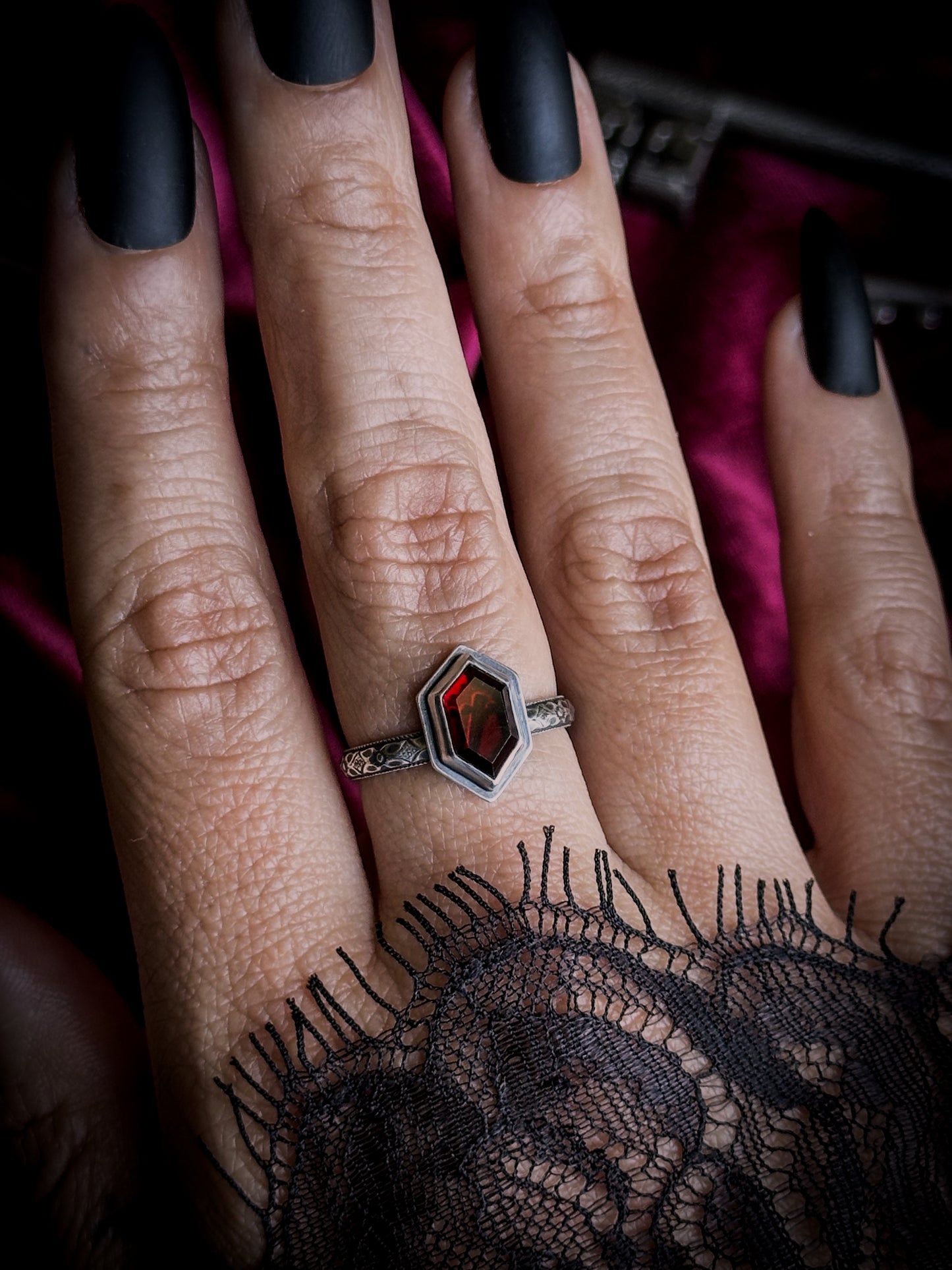 Lace + Dagger Ring - Size 7.5