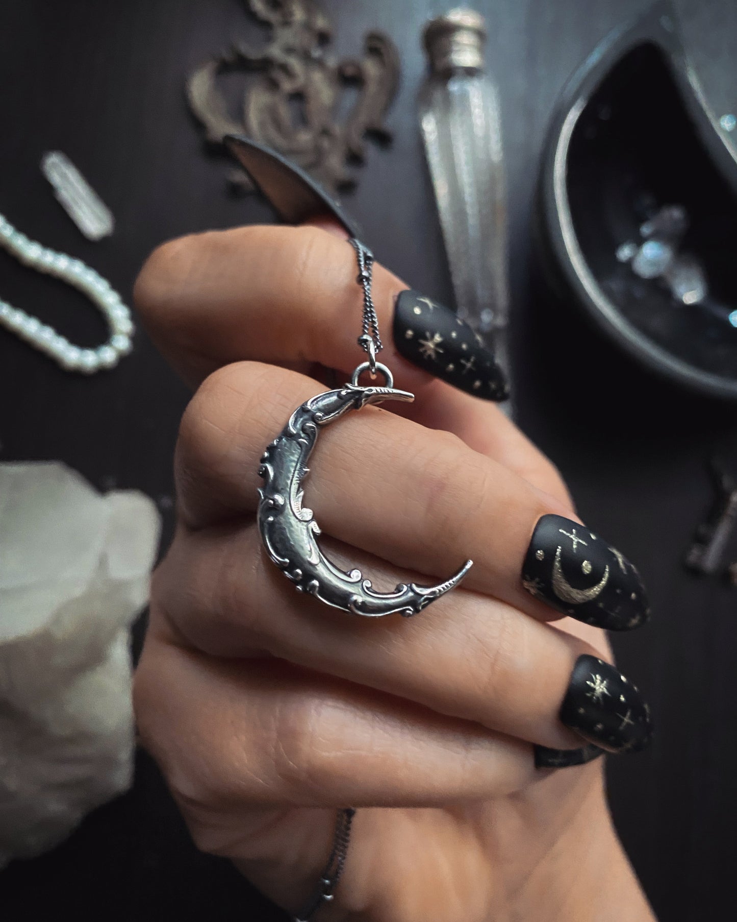Mourning Moon Necklace