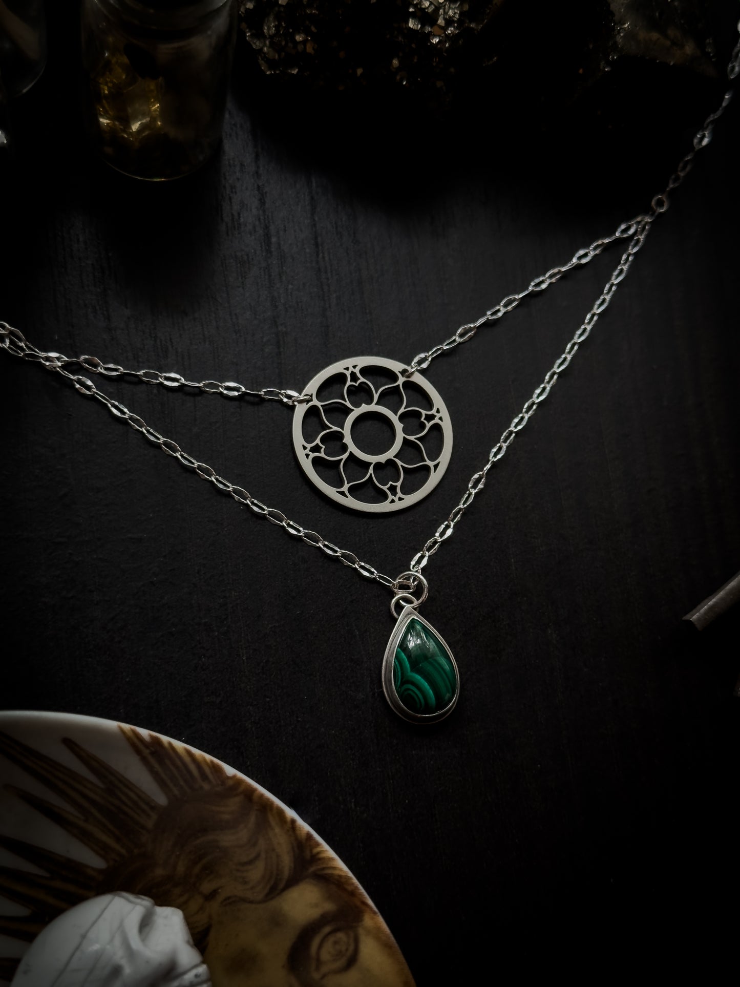 Malachite Victor's Window Necklace